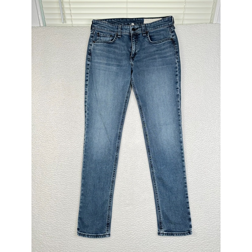 Rag & Bone Jeans Womens 25 Fits 29x29 Blue Denim - Dre Low Rise Slim Boyfriend